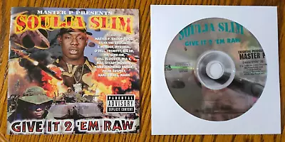 Soulja Slim - Give It 2 'Em Raw CD + Front Booklet Insert • $19.99