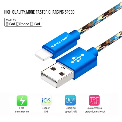 Short 25cm USB Charger Cable For IPhone 12 11 7 6S Plus XR SE IPad Original Wire • $10.81