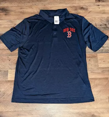 Nwt Boston Red Sox Polo Shirt Genuine Merchandise Blue Size Large  • $14.99