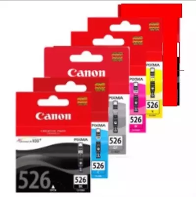 5x Genuine Canon CLI-526 CLI526 Ink Cartridges For MG6250 MG6150 MG8150 • $128.95