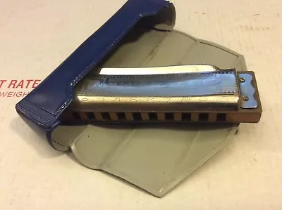 VINTAGE GERMAN M. HOHNER BLUES HARP With ORIGINAL CASE  • $19.97