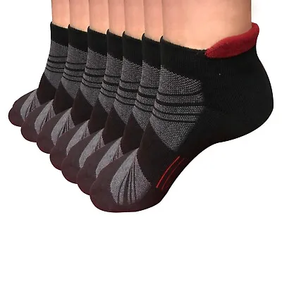 7pair Mens Low Cut Ankle Cotton Solid Athletic Cushion Sport Running Socks 6-12 • $14.99