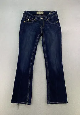 MEK Denim Womens Size 27 Dark Wash Low Rise Baltimore Bootcut Denim Jeans • $21.95