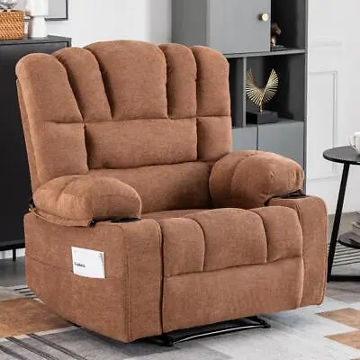Extended Wider Heavy Duty Massage Recliner Chair Sofa With Heating Vibration • $359.90