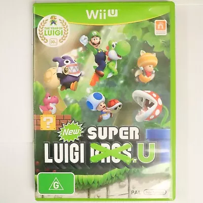 New Super Luigi U (Nintendo Wii Game CD 2013) Beat 'Em Up Platform Green Case • $84.99