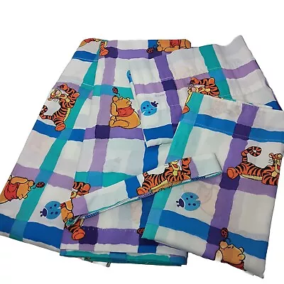 Disney Winnie The Pooh Tigger Curtain Set 2 Panels Valance Pillow Sham Wamsutta • $101.15