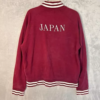 Polo Ralph Lauren Jacket XL Burgundy Full Zip Track Embroidered JAPAN XL • $38.49