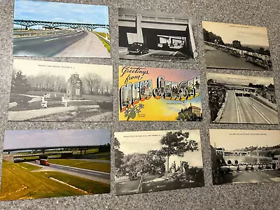 Lot Of 9 Vintage Postcard New Jersey 40s 70s Orange Union City Tunnel Metuchen • $35