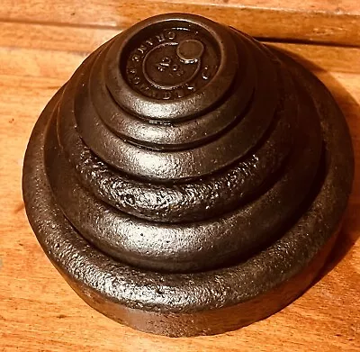 £16 • Buy 1900s Crane Foundry Cast Iron Scale Weights 2oz 4oz 8oz 1Ib 2Ib 4Ib Edition