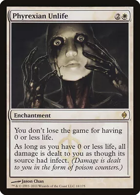 Phyrexian Unlife New Phyrexia PLD White Rare MAGIC GATHERING CARD ABUGames • $1.79