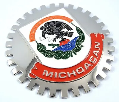 Michoacan Mexico Grille Badge For Car Truck Grill Mount Mexican Flag • $19.99