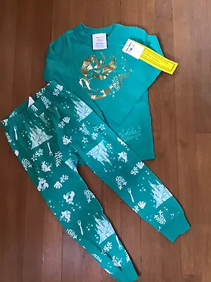 Hanna Andersson Disney Princess Little Mermaid Ariel Long John Pajamas PJs 90 3 • $26.99