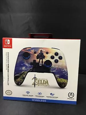 POWER A Enhanced Wireless Controller Nintendo Switch (ZELDA BREATH OF THE WILD) • $25