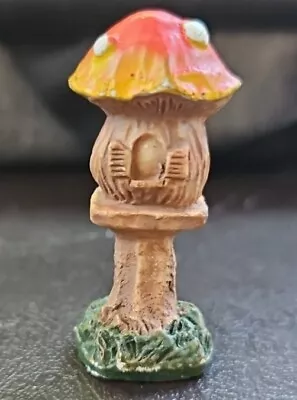 Fairy Garden Figurine Woodland Mushroom Birdhouse Home Cottage Dollhouse Bird • $9.99