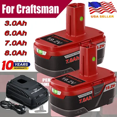 19.2 Volt 6.0Ah For Craftsman C3 DieHard Lithium Ion XCP Battery / Charger 11375 • $75.90