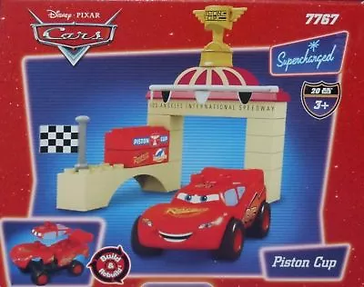 Disney Cars Piston Cup Lightning McQueen Mega Bloks 7767 New Factory Sealed 2007 • $59.99