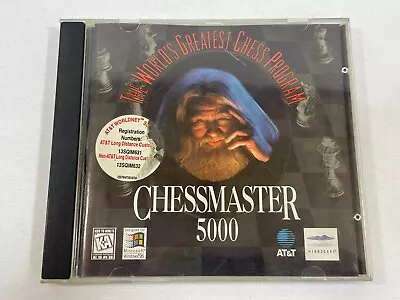 Chessmaster 5000 (PC 1995) Vintage Microsoft Windows 95 Video Game MindScape • $12.95