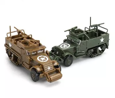 New Classic 1/72  WWII USA ARMY M3 M3A1 Half Track Vehicle  Model Kit 2 Pair • $18.88