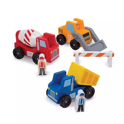 Melissa & Doug Construction Vehicle Wooden Play Set (8 Pcs) • $24.99