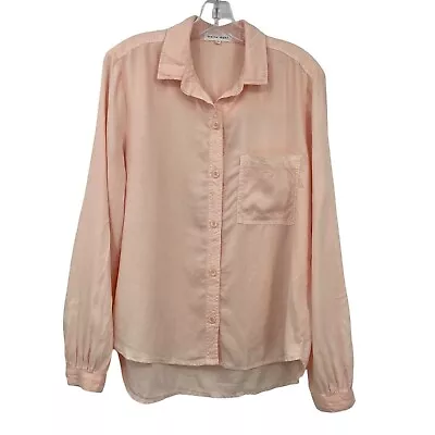 Bella Dahl Shirttail Button Up Shirt Women's M Pink Breezy Soft Tencel • $20