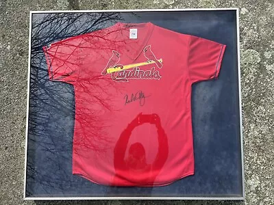 Mark McGwire MLB St. Louis Cardinals Signed Framed Majestic Jersey (Red) • $350
