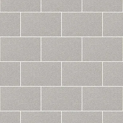 £13.45 • Buy Crown London Grey Glitter Kitchen Bathroom Tile Wall Brick Vinyl Wallpaper M1123