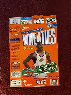 VINTAGE 1996 WHEATIES Michael Jordan  - SPACE JAM; Flattened Cereal Box • $4