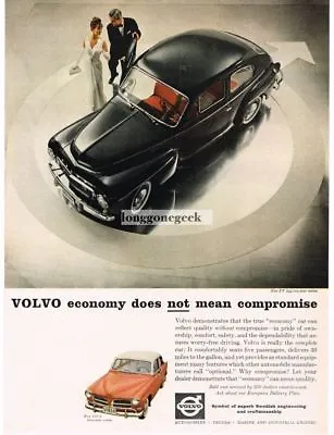 1959 VOLVO PV 544 Black 2-door Sedan 122-S Vintage Ad  • $8.95