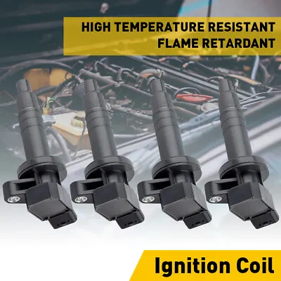 4 Pack Ignition Coils For Toyota Corolla Celica Chevy Pontiac Vibe 1.8L L4 UF247 • $39.89