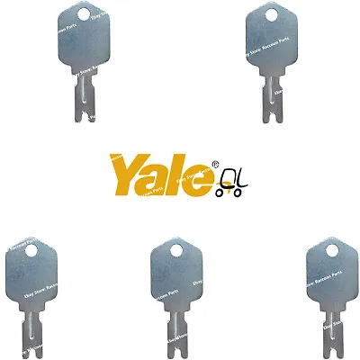 5 Yale Forklift Ignition Keys 504227276 Crown Clark Hyster Gehl CAT Doosan • $9.95