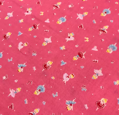 Ballerinas On Pink - Minny Muu Lecien Japan Cotton Fabric • $3.15