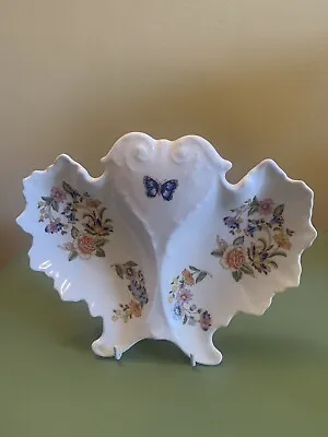 Aynsley Cottage Garden Fine Bone China Butterfly Shaped Trinket Dish • £8.99