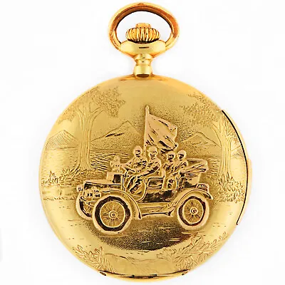 Invicta Swiss 18K Minute Repeater Jeweled Hammers HC Touring Car  Pocket Watch • $6995