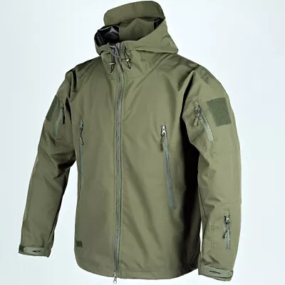 Mens Jacket Military Tactical Waterproof Soft Shell Work Windbreaker Coat • $30.68