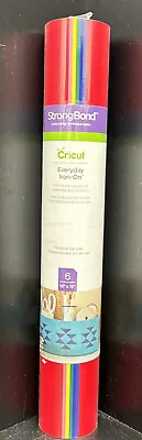 Cricut Everyday Iron-on Vinyl Strong Bond 12x12” Roll - Matte Rainbow • $9