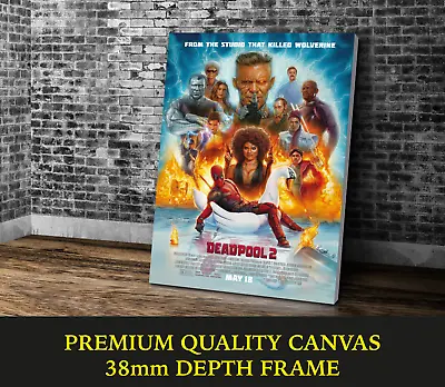 Deadpool Classic Movie Large CANVAS Art Print Gift A0 A1 A2 A3 A4 • £20.66