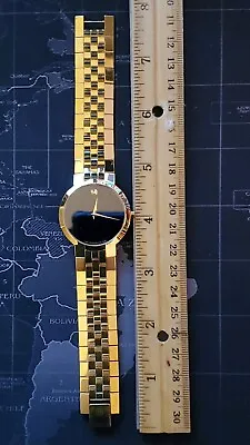 Movado Faceto Gold Mens Watch 88 45 1891 Rare • $1195