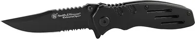 Smith & Wesson SWA24S Extreme Ops Liner Lock Clip Point Blade Aluminum Handle • $14.44