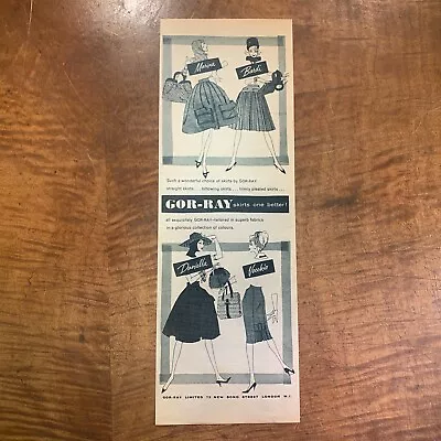 VINTAGE 1950's 'GOR-RAY' WOMENS FASHION CLOTHING MAGAZINE ADVERTISEMENT PRINT • $27