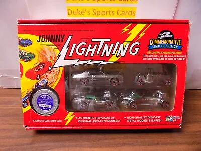 Johnny Lightning 1994 - Commemorative 4 Car Set B - Die Cast - DDA354 • $4.99