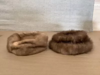 Vintage Women's Brown/ Tan Fur Hats • $19