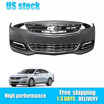 New Complete Front Bumper Grille Set With Fog Lamp Fits 14-20 Chevrolet Impala • $467.08
