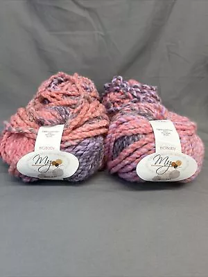 Muench Yarn Big Baby 4 Skeins 100% Microfiber Acrylic Multi Color 5505 50g Pink • $19.99