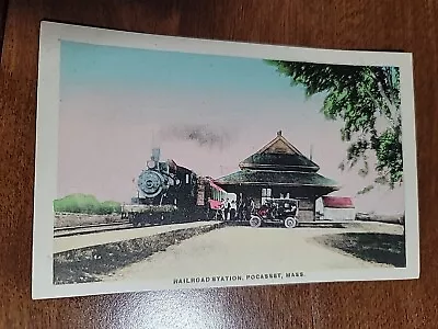 Antique Postcard Railroad Station Pocasset MA Cape Cod Unposted • $19.50