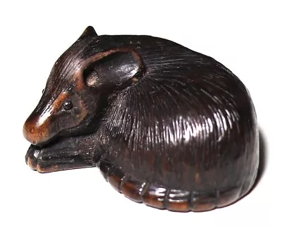 Japan Antique Netsuke Wooden Mouse Inro Ojime Sagemono Rare Edo Era Original • £422.70