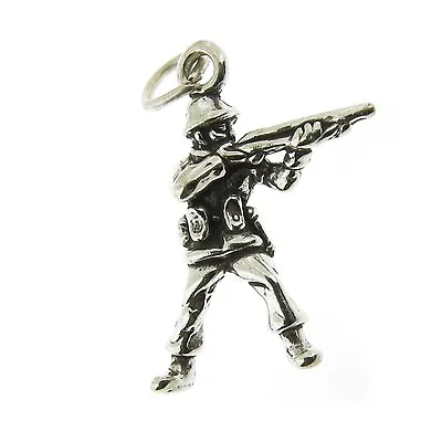 £11.44 • Buy 925 Sterling Silver US Soldier Charm Made In USA