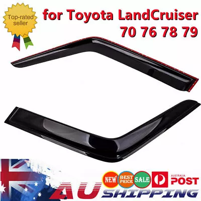 2* Weathershields Weather Shields Fit For Toyota LandCruiser 70 76 78 79 Luxury • $51.28