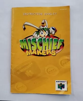 Mischief Makers Nintendo 64 N64 Manual Only --S2G-- • $24.99