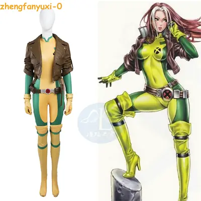$149.63 • Buy X-MEN Rogue Anna Marie Halloween Jumpsuit Cosplay Costume Bodysuit Coat Outfits