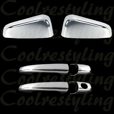 For 2010-2011 12 13 2014 FORD MUSTANG TOP Mirror + 2 Door Handle Chrome Cover • $48.50